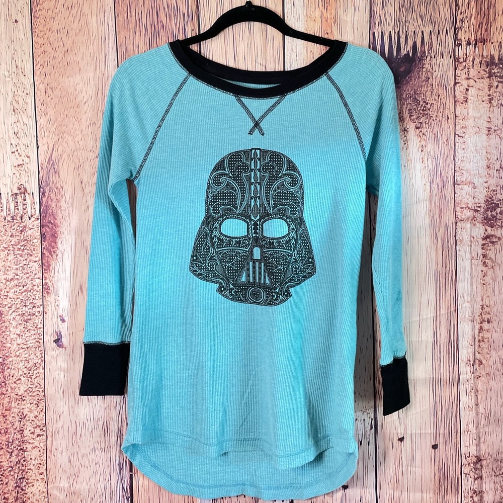 1 Darth Vader Star Wars waffle weave long sleeve top XS